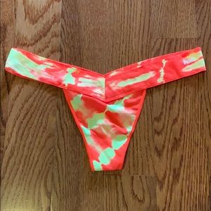 Bright orange thong